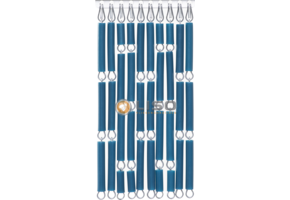 Vliegengordijn Liso ® Hulzengordijn RAL 5025 Parelmoerblauw | Doe-het-zelf pakket