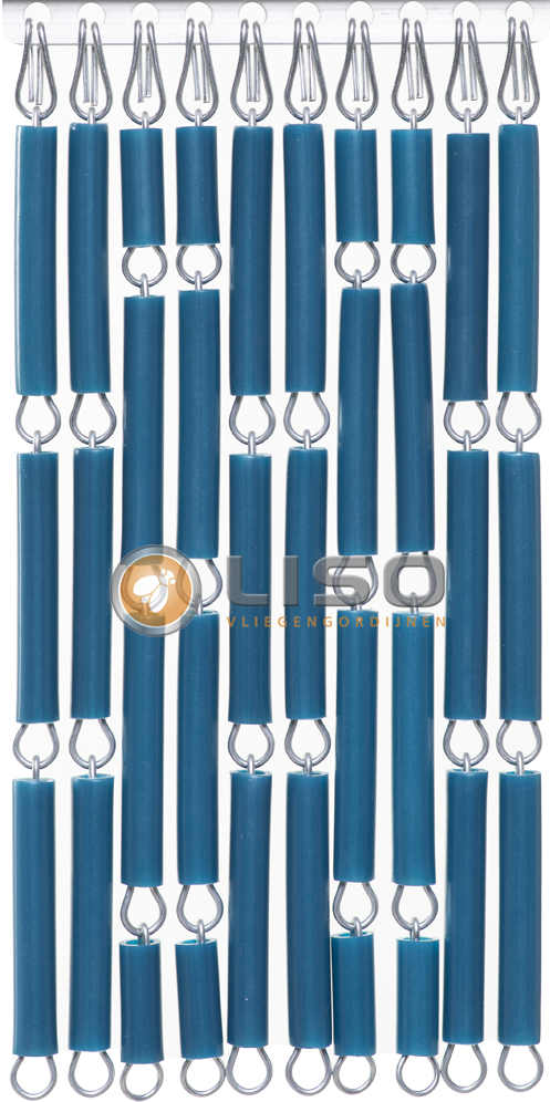 Vliegengordijn Liso ® RAL 5025 Parelmoerblauw Hulzengordijn als Doe-het-zelf pakket | Prijs p/m²