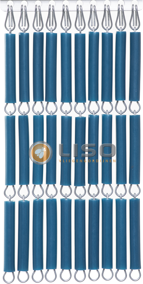 Vliegengordijn Liso ® RAL 5025 Parelmoerblauw Hulzengordijn als Doe-het-zelf pakket | Prijs p/m²