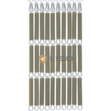 Vliegengordijn Liso ® RAL 6013 Rietgroen Hulzengordijn als Doe-het-zelf pakket | Prijs p/m²