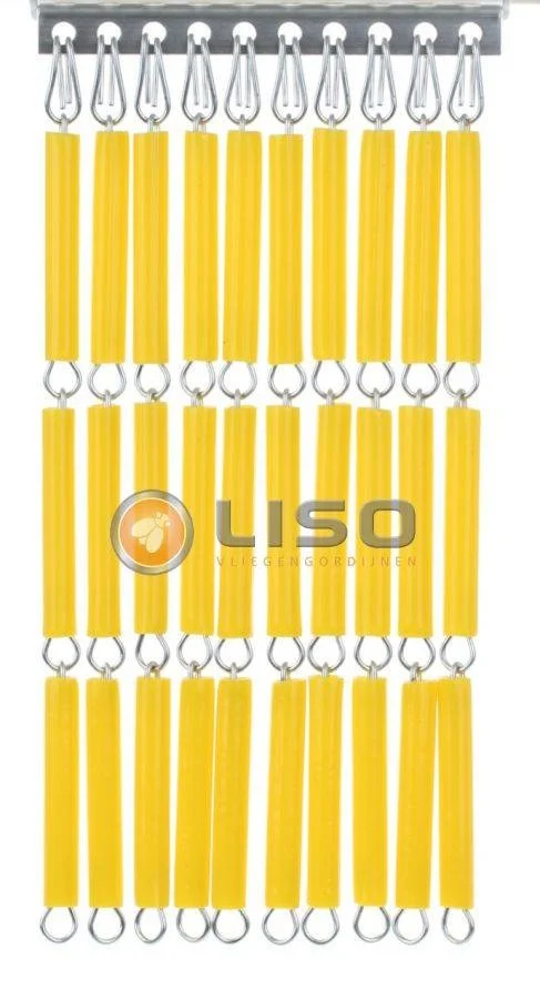 Vliegengordijn Liso RAL 1018 Zinkgeel ✔ Op maat gemaakt - Prijs per m²