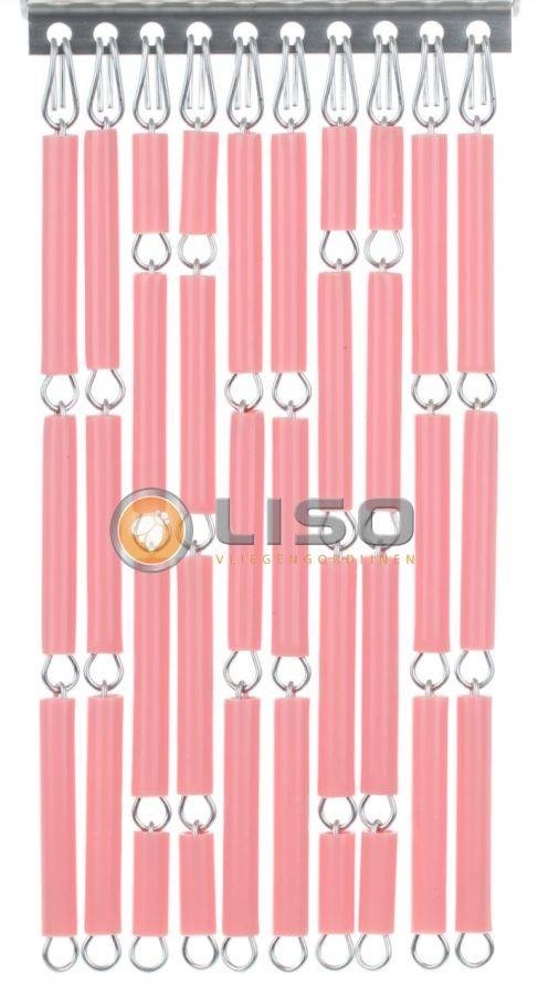 Vliegengordijn Liso RAL 3015 Lichtroze ✔ Op maat gemaakt - Prijs per m²