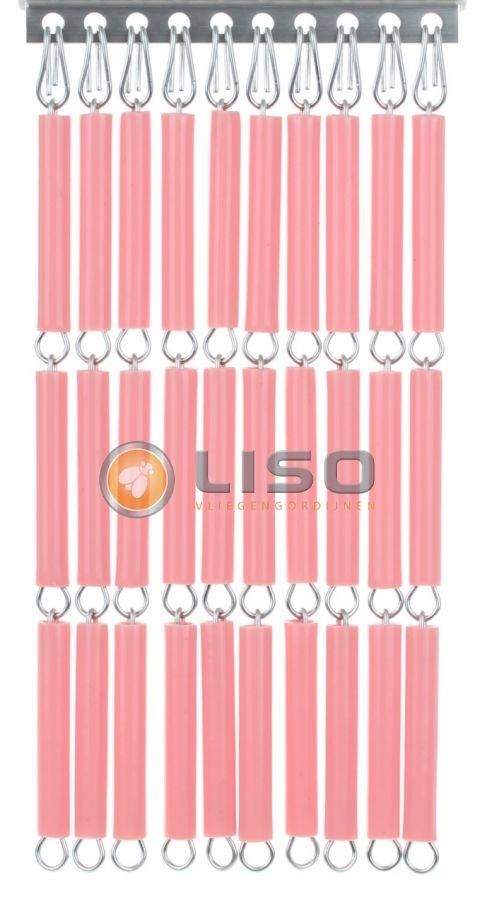 Vliegengordijn Liso RAL 3015 Lichtroze ✔ Op maat gemaakt - Prijs per m²