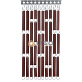 Vliegengordijn Liso RAL 8002 Signaalbruin ✔ Op maat gemaakt - Prijs per m²