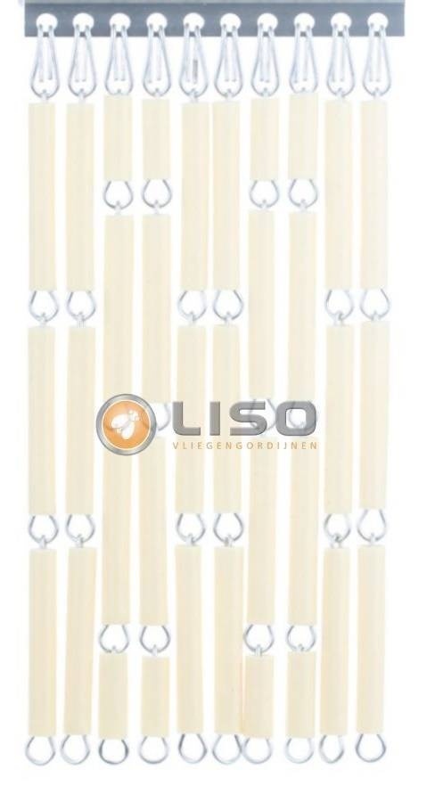Vliegengordijn Liso Vanille ✔ Op maat gemaakt - Prijs per m²