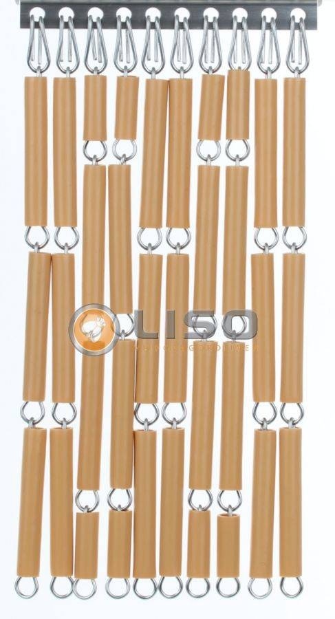 Vliegengordijn Liso Caramel ✔ Op maat gemaakt - Prijs per m²