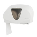 Primesource Dispenser toiletpapier duo classic wit/transparant Primesource