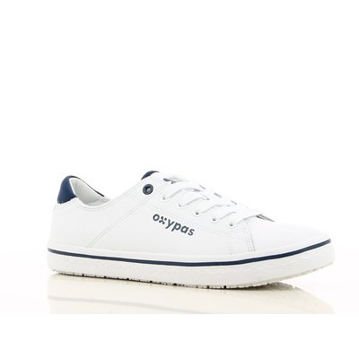 Oxypas Oxypas Clark wit/ navy  (UITLOOP, GEEN RETOUR MOGELIJK OP=OP)