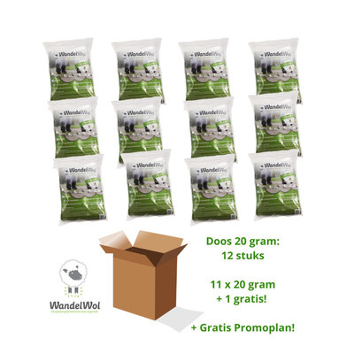 Wandelwol WandelWol 20 gram doos à 11 + 1 gratis