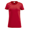 Clique Clique Carolina Basic shirt korte mouw rood