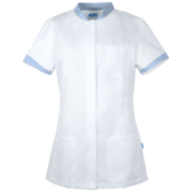 De Berkel Damesjas Fleur wit/ blauw UITLOOP, geen retour mogelijk