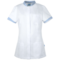 De Berkel Damesjas Fleur wit/ blauw UITLOOP, geen retour mogelijk