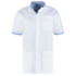 De Berkel Unisex jas Floris wit/ lichtblauw UITLOOP, geen retour mogelijk