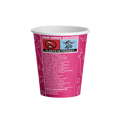 Akzenta Drinkcups Streetart karton fuchsia - ECO Friendly