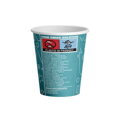 Akzenta Drinkcups Streetart karton deep blue - ECO Friendly