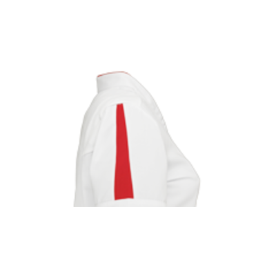 De Berkel Damesjas Lara wit/rood UITLOOP, geen retour mogelijk