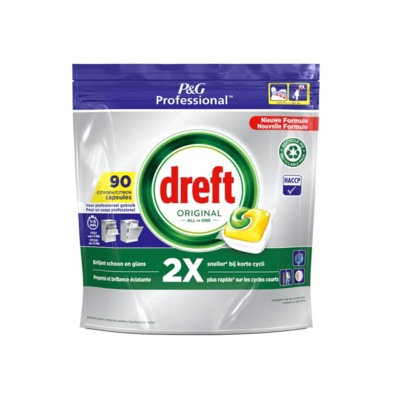Dreft Professional All-In-One Vaatwastabletten Lemon ( zak á 90 tabletten)