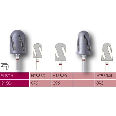 Busch Hybrid-Twister fijn rode ring