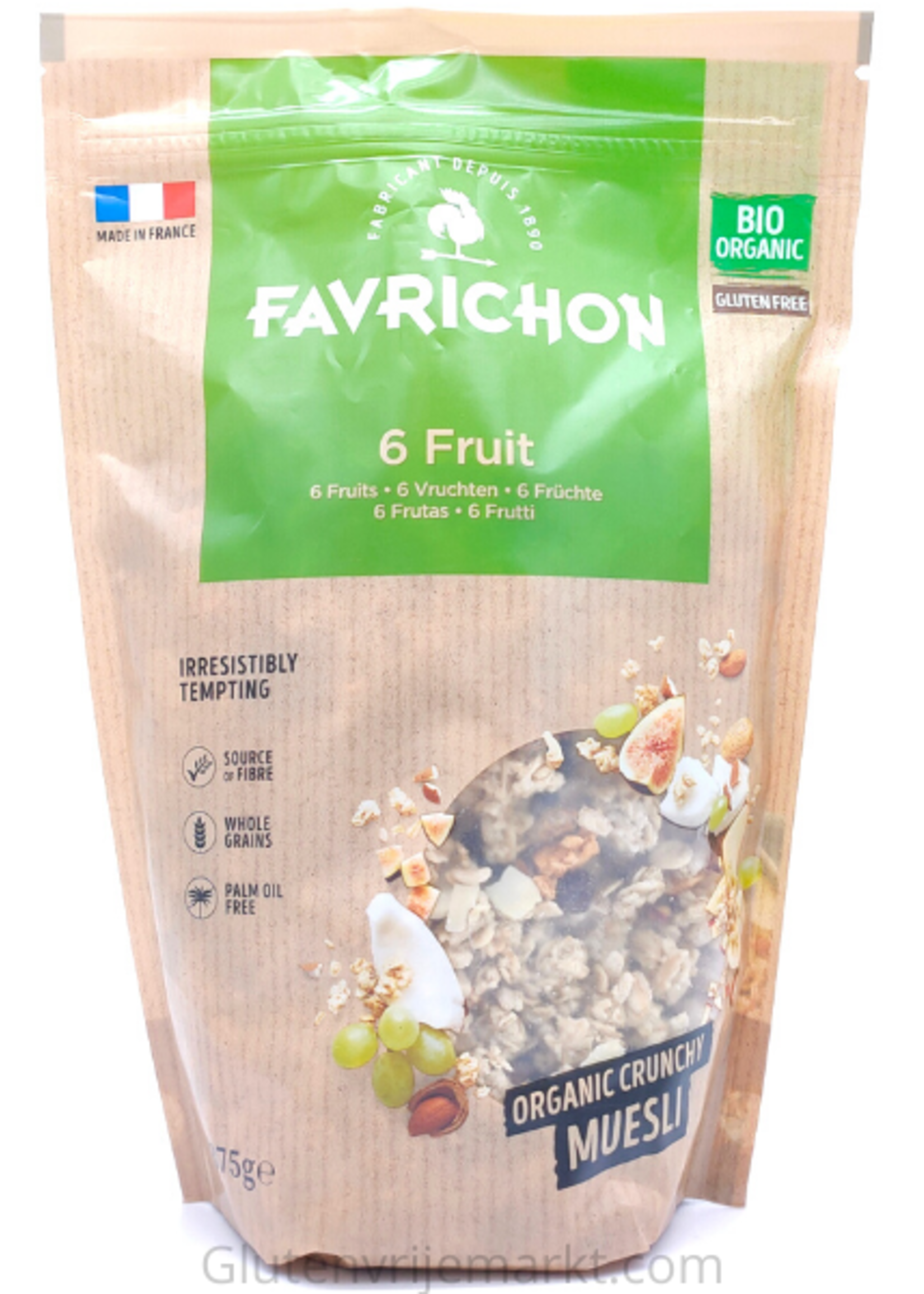 J. Favrichon 6 Vruchten Muesli Biologisch