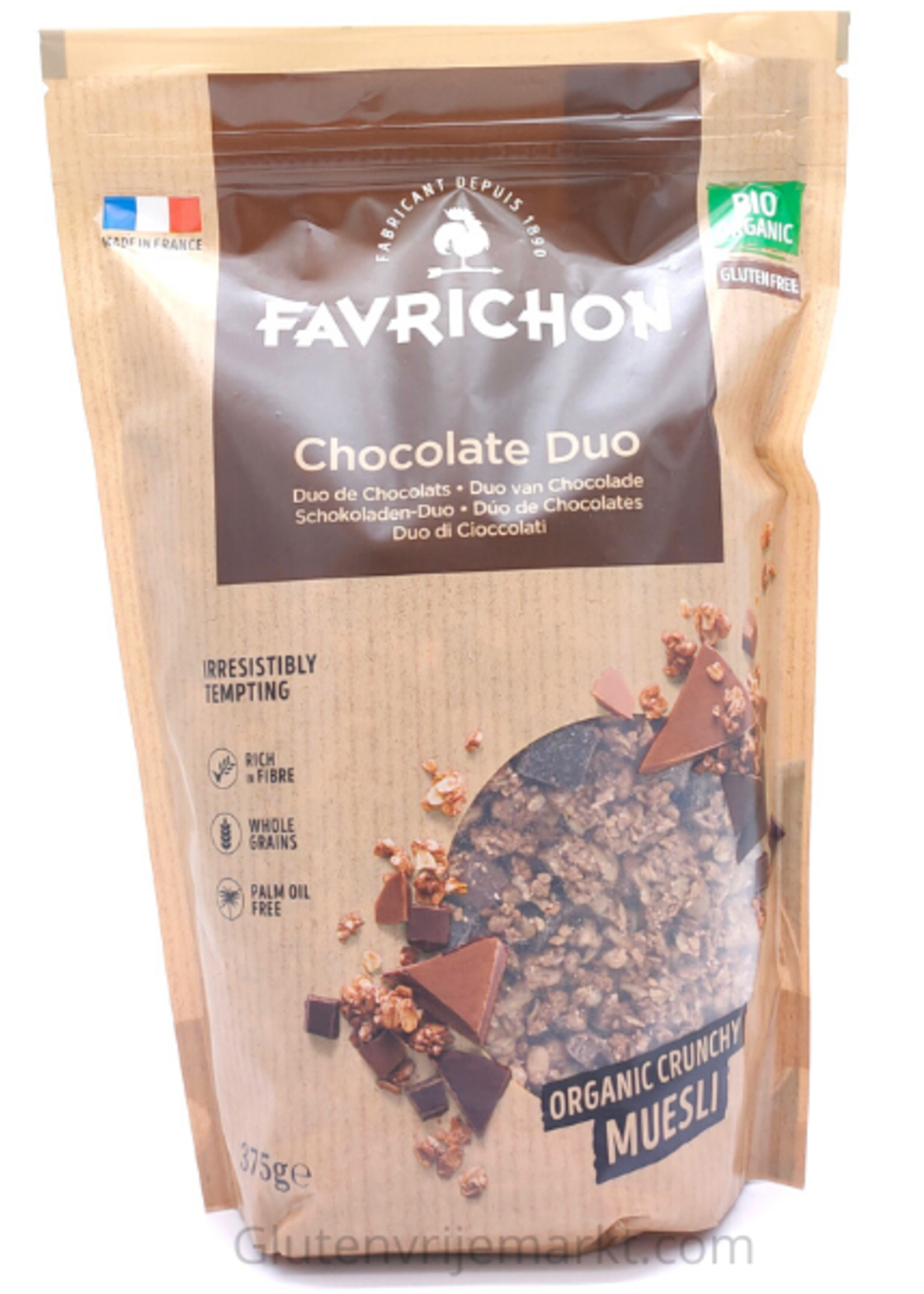 J. Favrichon Chocolate Duo Muesli Biologisch