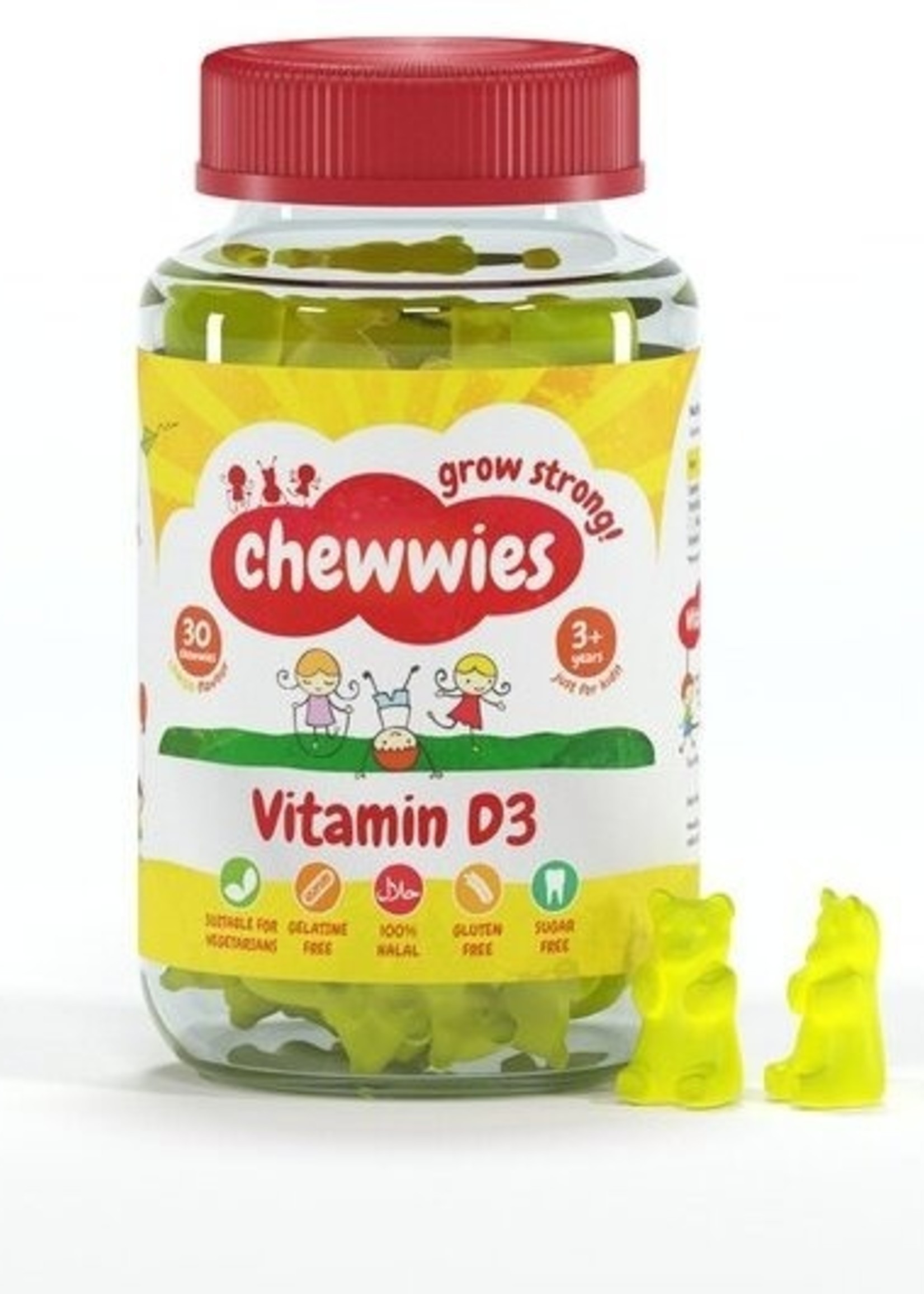 Chewwies Vitamine D3 30 Stuks