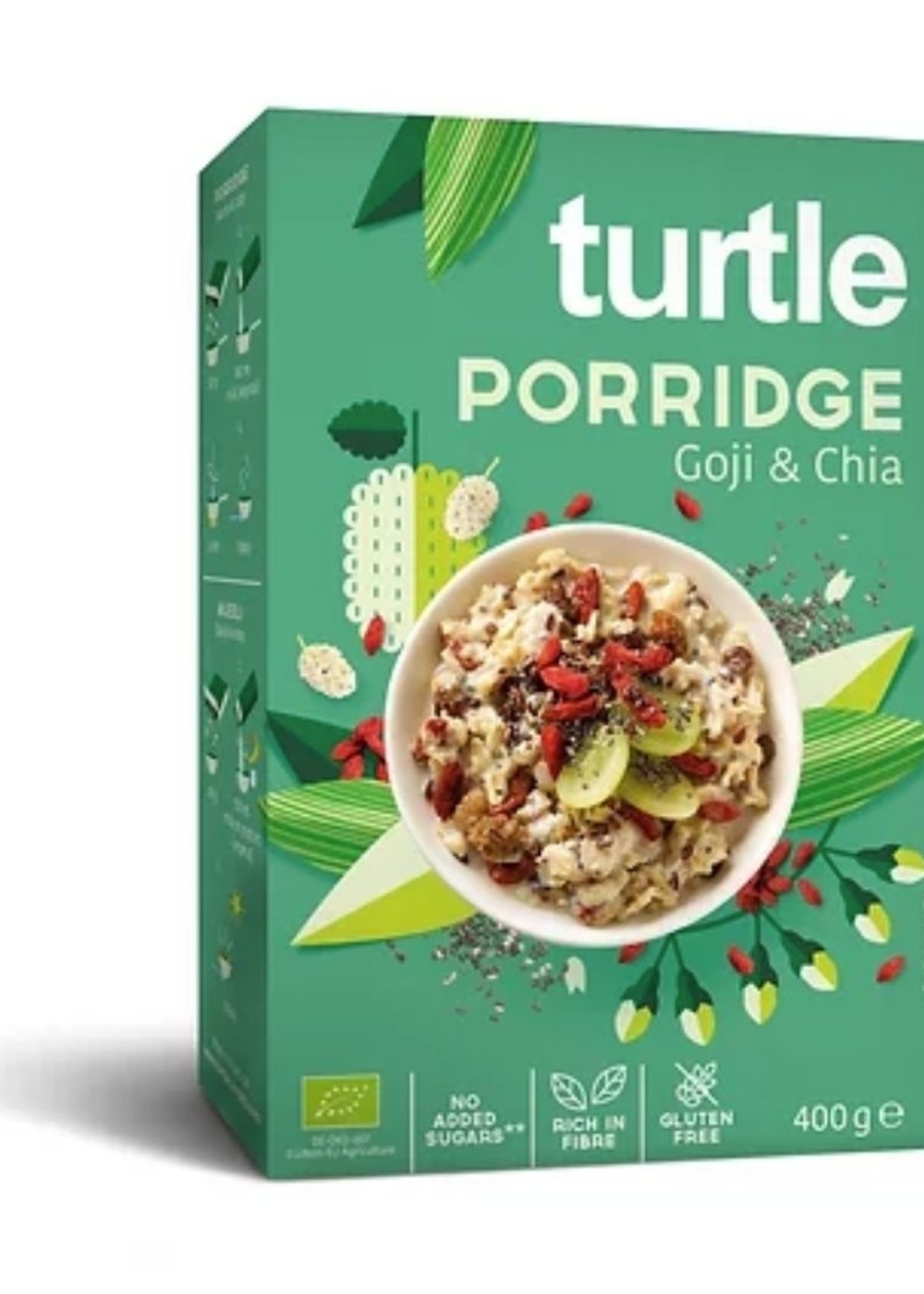 Turtle Havermoutpap met Goji & Chia Biologisch 400 gram