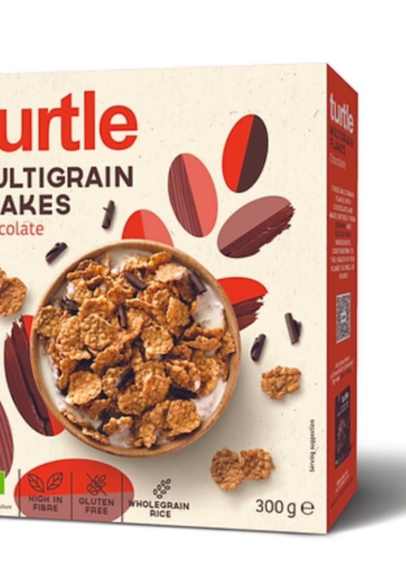 Turtle Meergranenvlokken met Chocolade Biologisch 300 gram