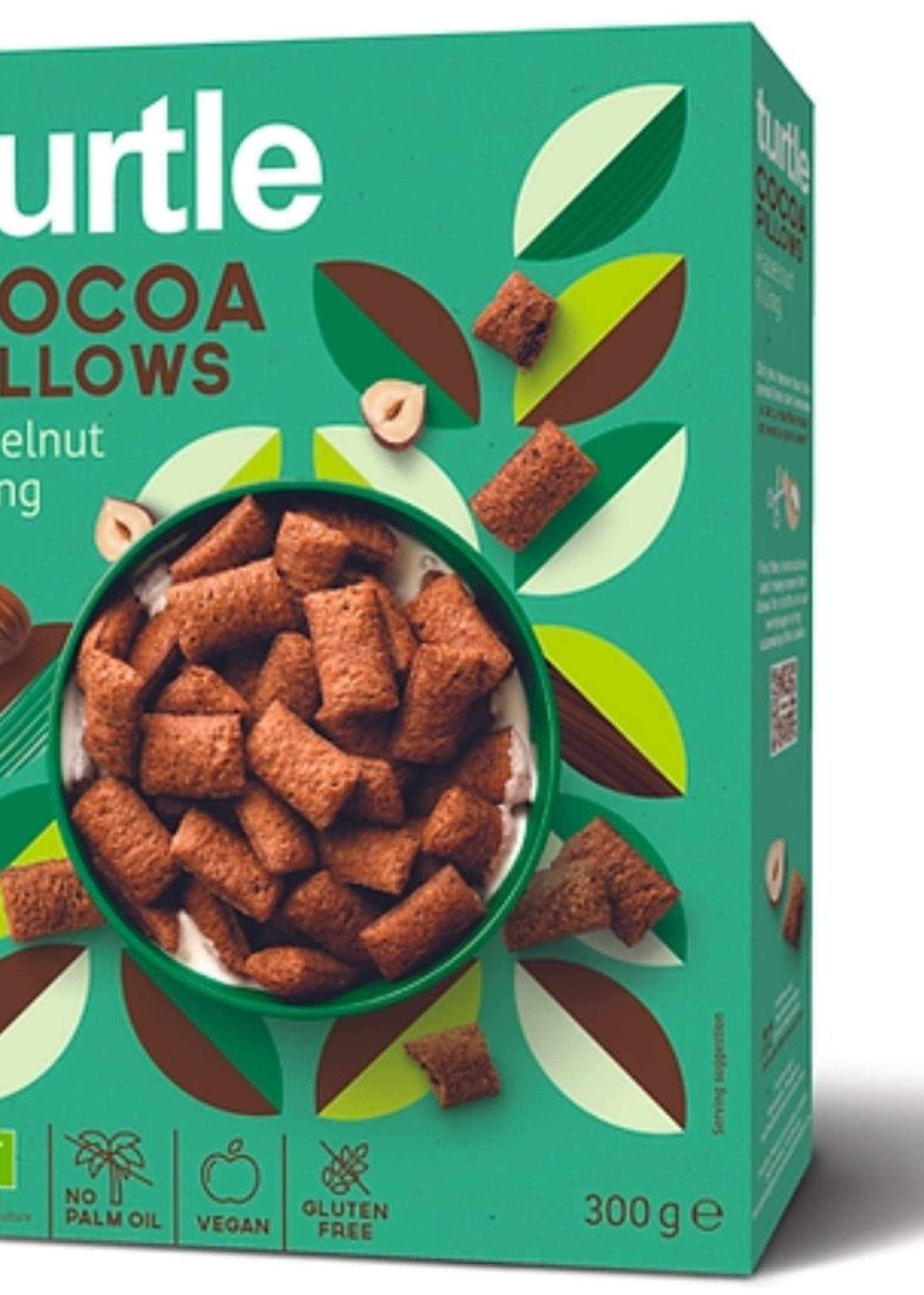 Turtle Choco Kussentjes met Hazelnootvulling Biologisch 300 gram