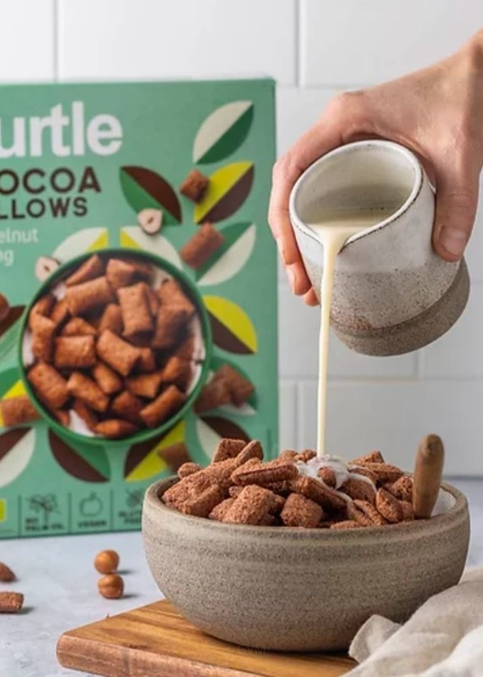 Turtle Choco Kussentjes met Hazelnootvulling Biologisch 300 gram