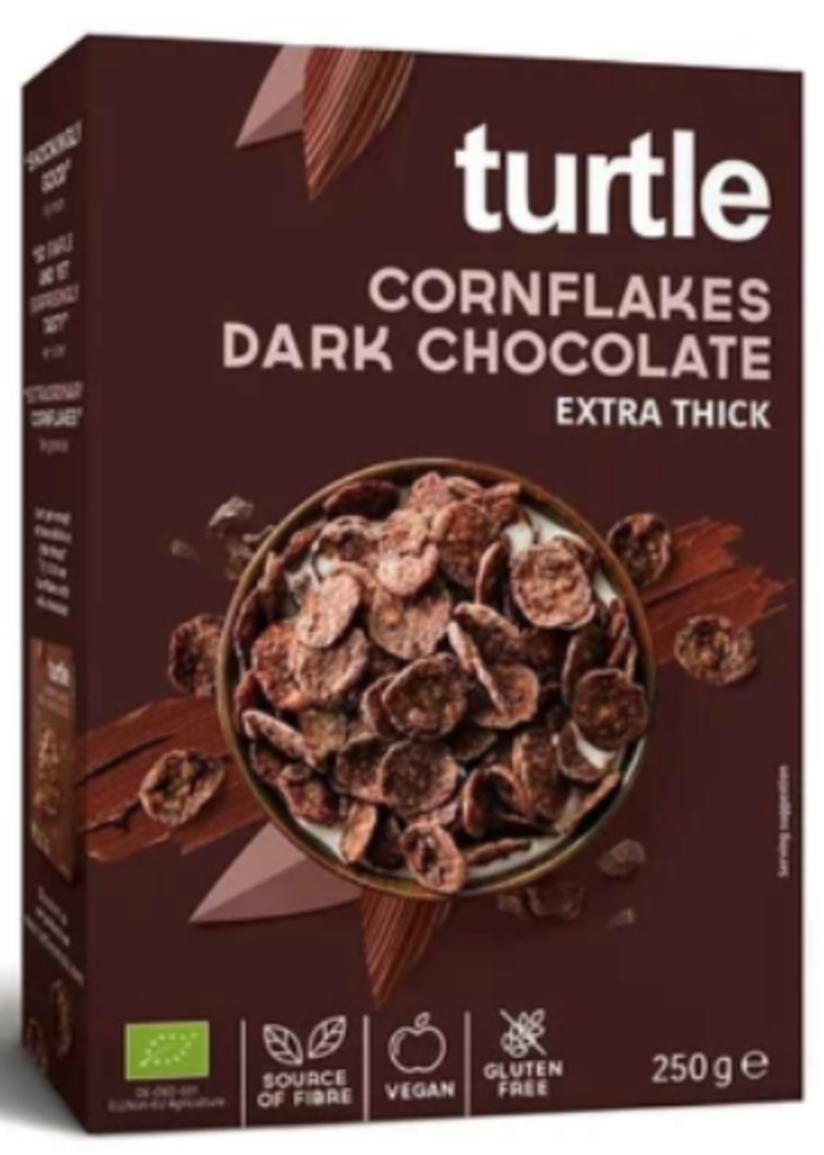 Turtle Cornflakes met Pure Chocolade Biologisch 250 gram