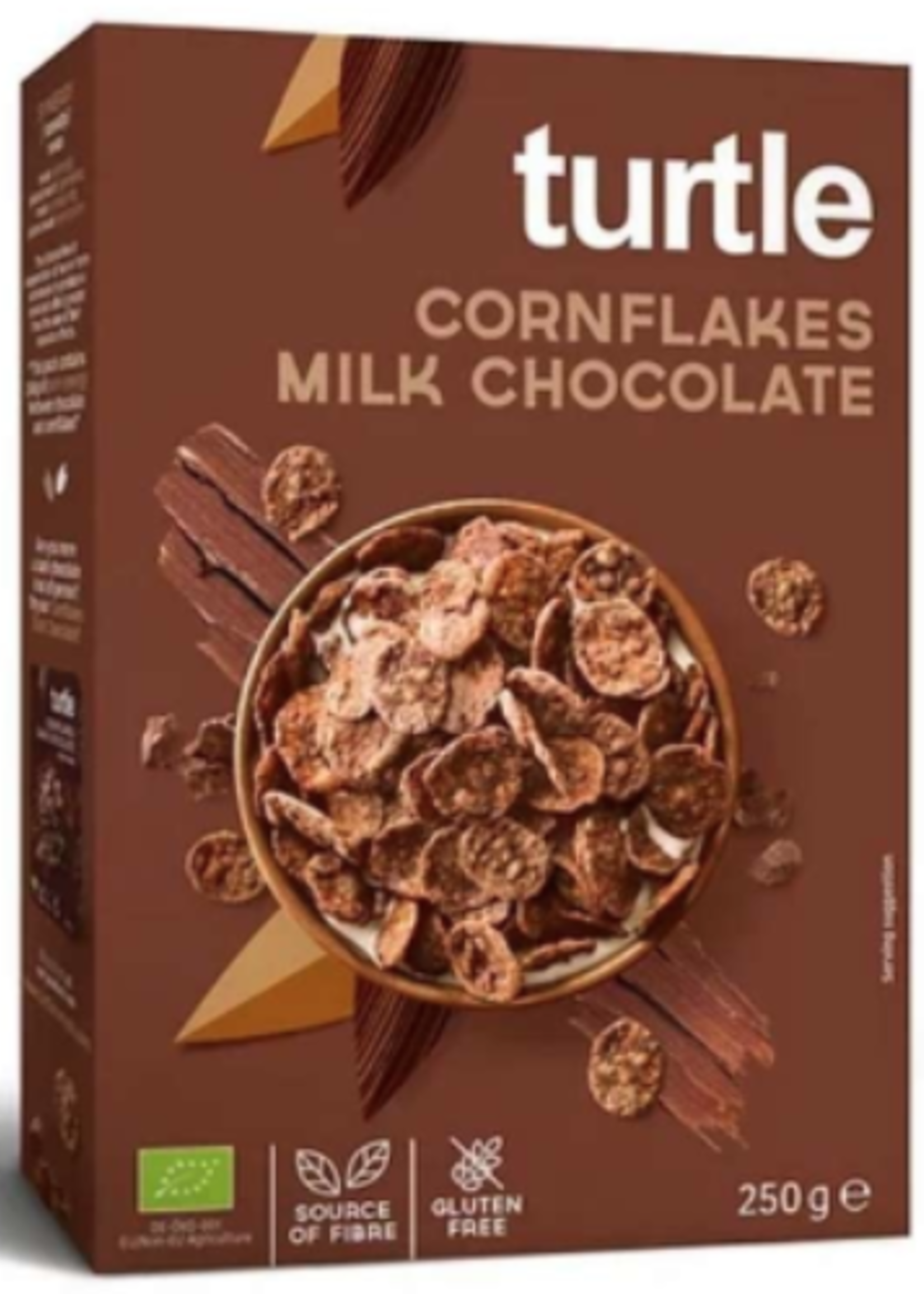 Turtle Cornflakes met Melkchocolade Biologisch 250 gram