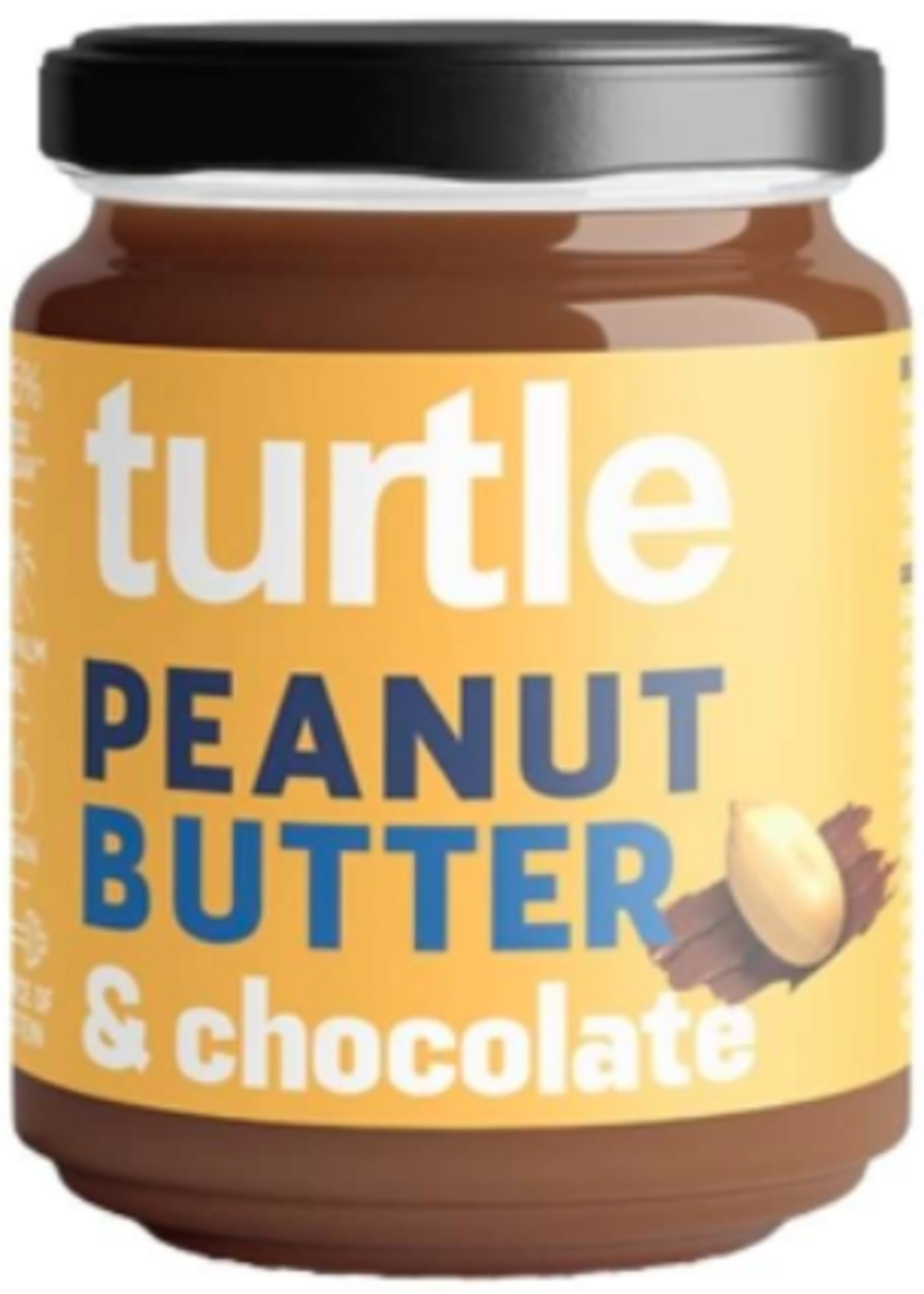 Turtle Pindakaas met Chocolade Biologisch 200 gram