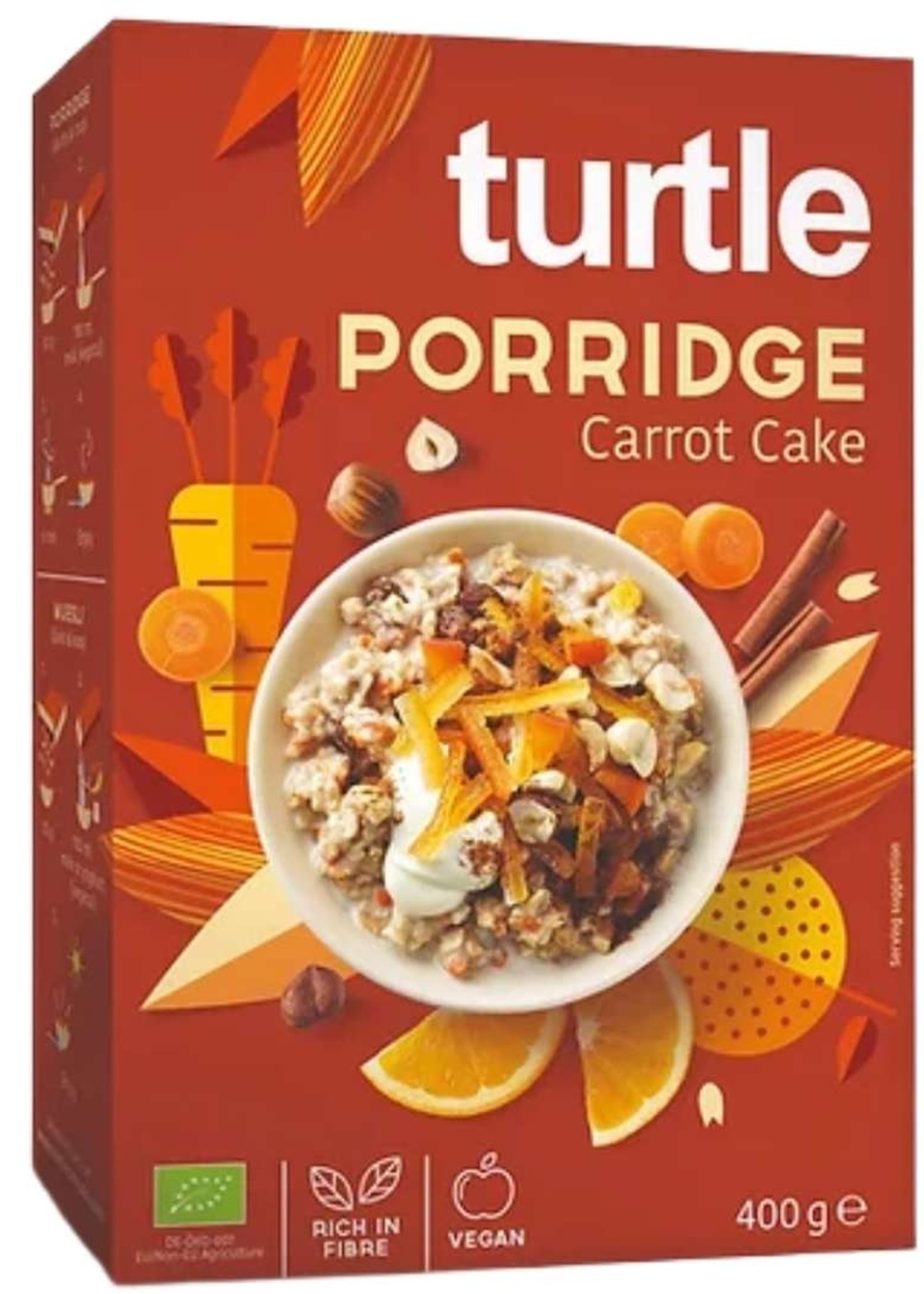 Turtle Havermoutpap Carrot Cake Biologisch 400 gram