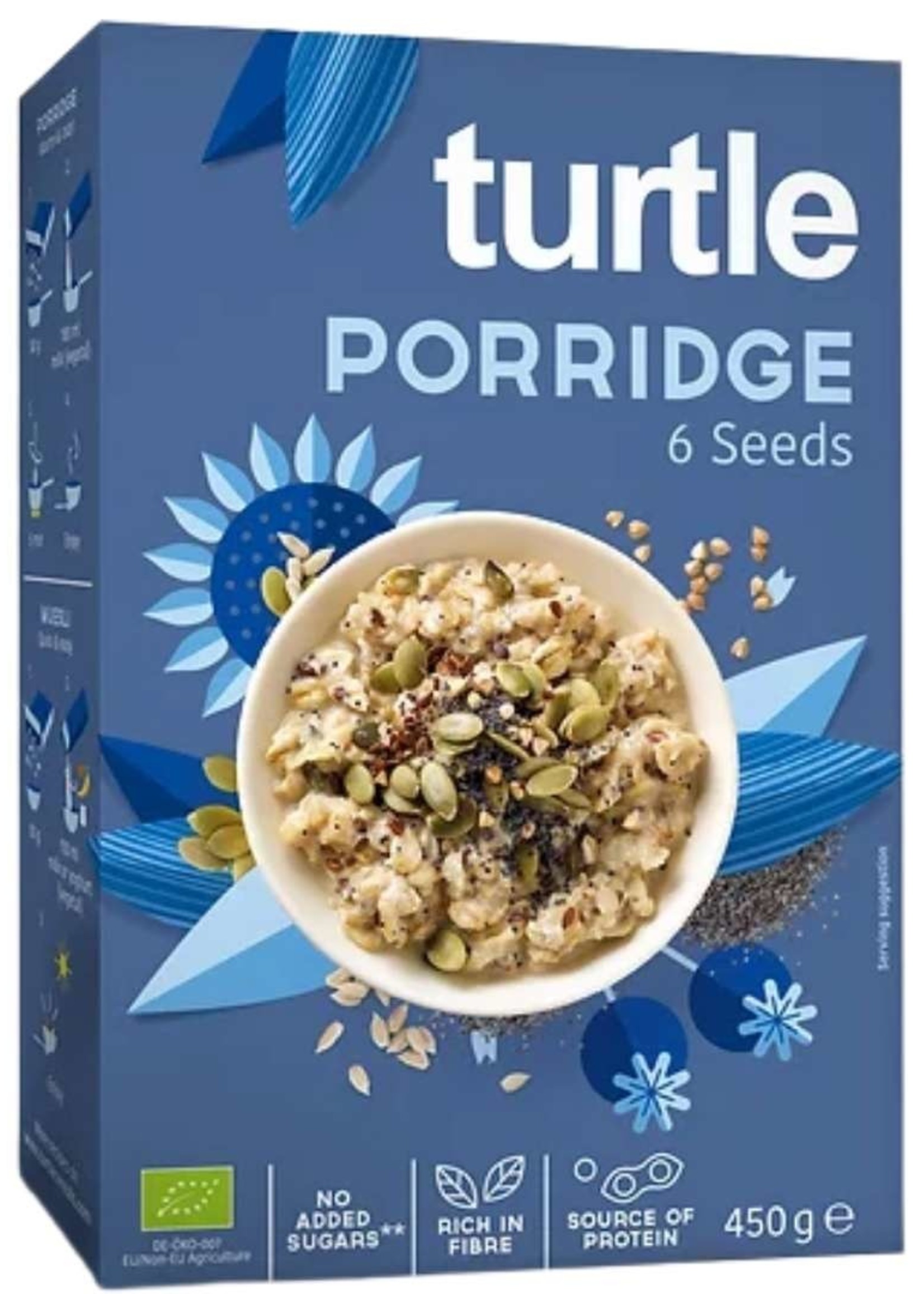 Turtle Porridge 6 Seeds Organic 450 grams