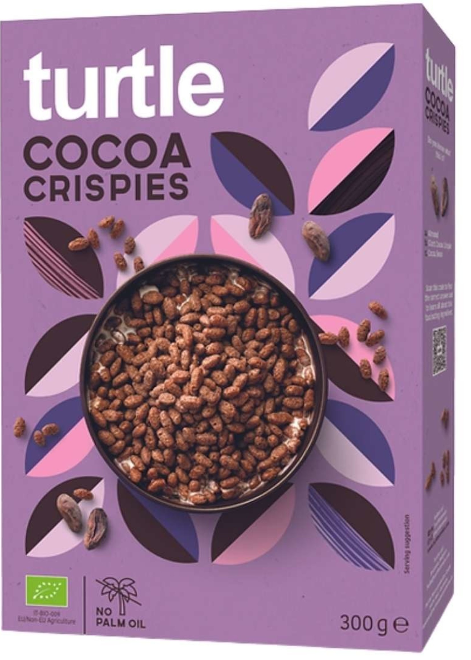 Turtle Crispy Rice with Cocao Organic 300 grams