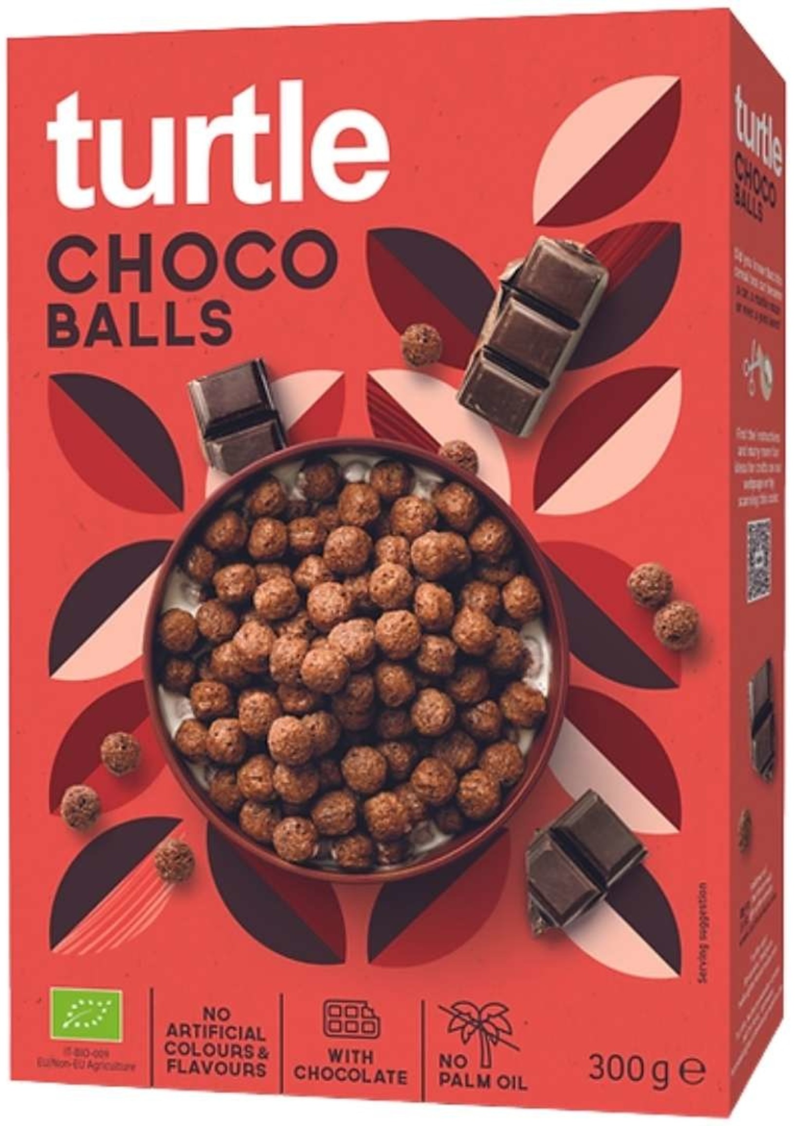 Turtle Choco Balls Organic 300 grams