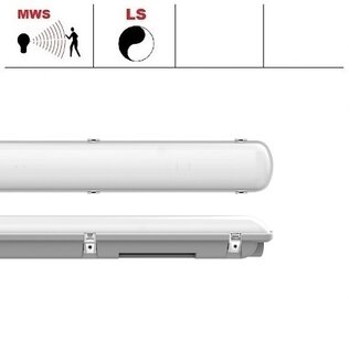 EM - Kosnic Avon LED, 1x1500mm, 30W, 4000K, parkeergarage en halverlichting (optie: met bewegingssensor ON/OFF en lichtsensor)