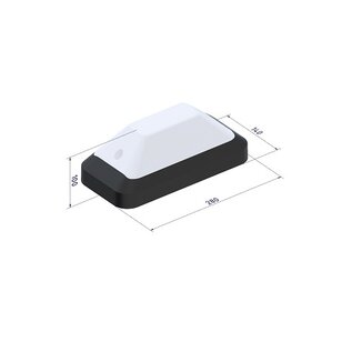 KTP LED PLS 2,8W, 3000K, zwart/opaal, portiek/galerijverlichting, werkelijk duurzame verlichting met uitwisselbare LED PLS