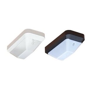 KTP LED PLS 4,3W, 3000K, zwart/opaal, portiek/galerijverlichting, werkelijk duurzame verlichting met uitwisselbare LED PLS