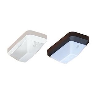 KTP LED PLS 4,3W, 3000K, zwart/helder frosted, portiek/galerijverlichting, werkelijk duurzame verlichting met uitwisselbare LED PLS