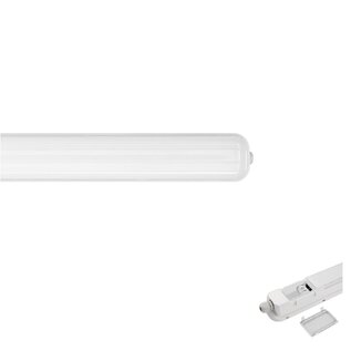 EM - Kosnic Rio, 50W, 6100 lumen, 4000K, IP65, waterdichte LED montagebalk, 150 cm, parkeergarage en halverlichting