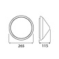 CTR LED PLS 4,3W, 2700K, wit/opaal, portiek/galerijverlichting, werkelijk duurzame verlichting met uitwisselbare LED PLS