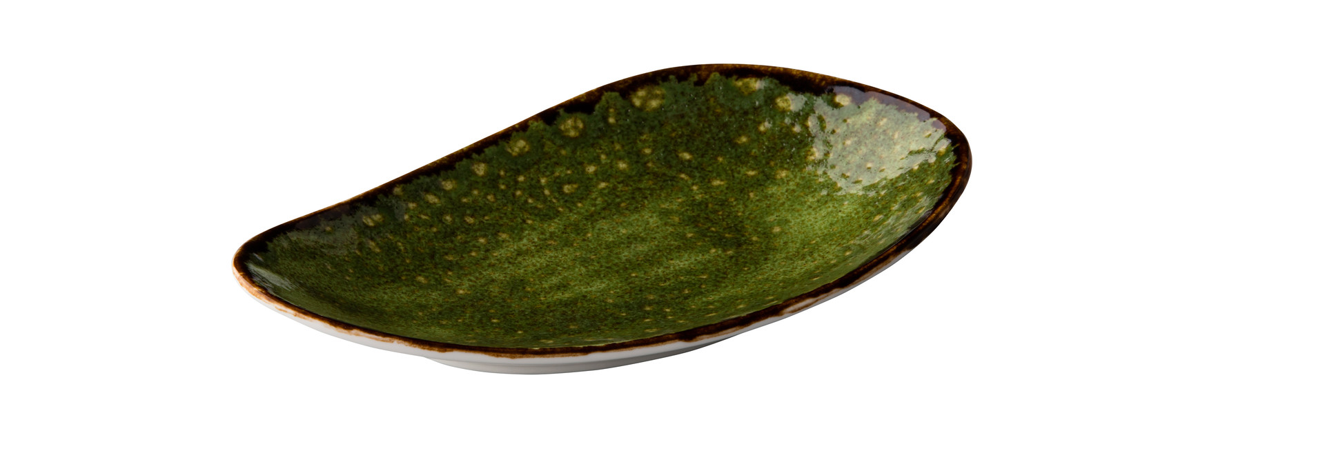 Rechthoekig bord groen - Ø 20,5 cm - stuks