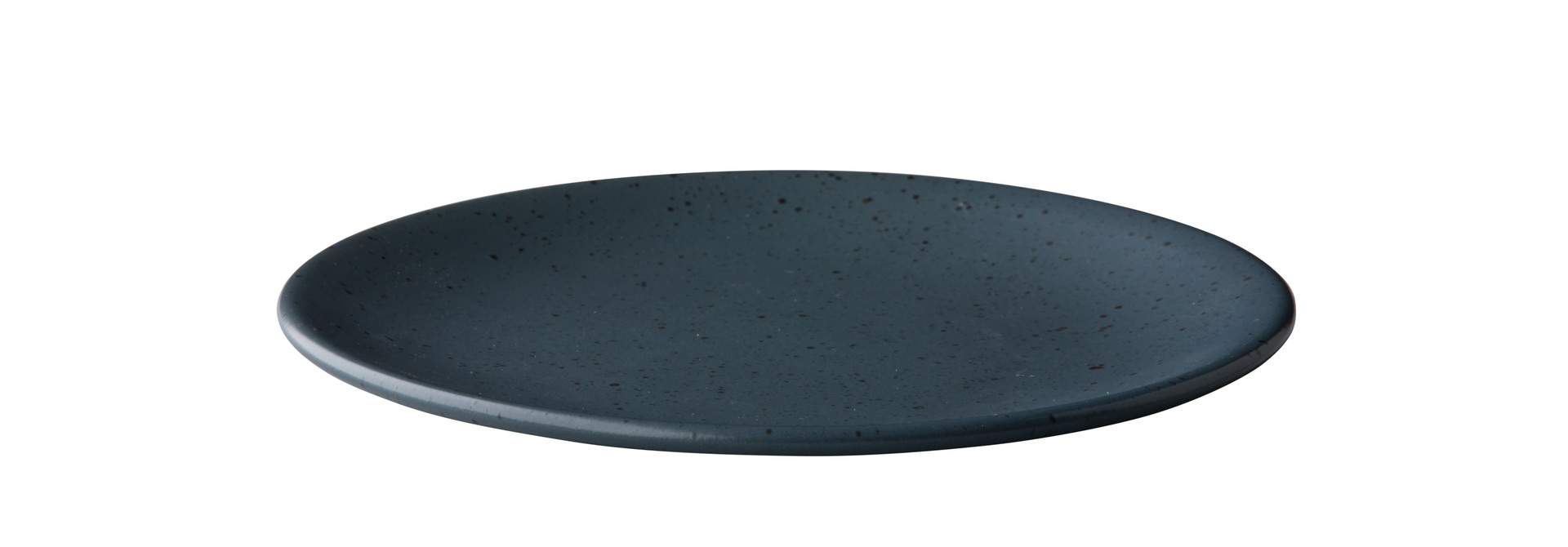 Bord mat donkergrijs - Ø 22,5 cm - 6 stuks