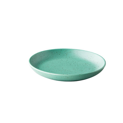 Diep bord mat groen - Ø 26,5 cm - 6 stuks
