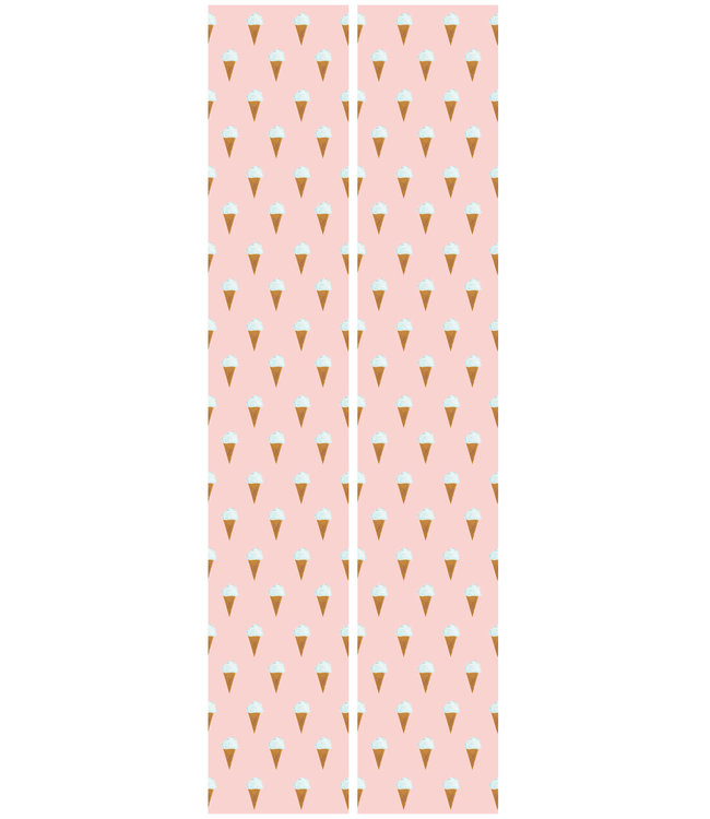 Wallpaper Fiep Westendorp Ice cream, Pink, 97.4 x 280 cm