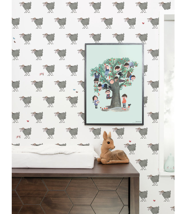 Wallpaper Fiep Westendorp Sheep, 97.4 x 280 cm