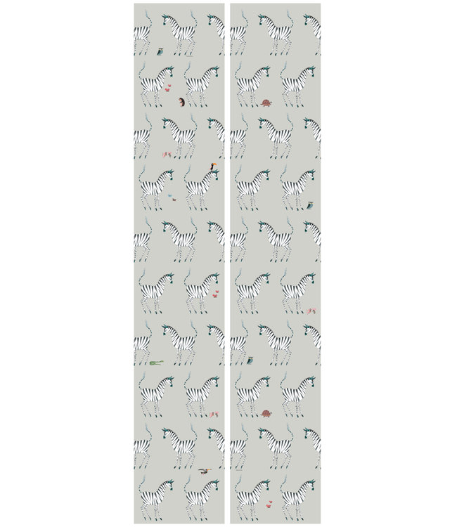 Wallpaper Fiep Westendorp Zebra, Grey, 97.4 x 280 cm