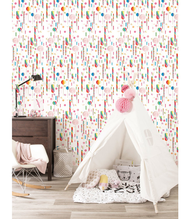 Wallpaper Lollies, 146.1 x 280 cm