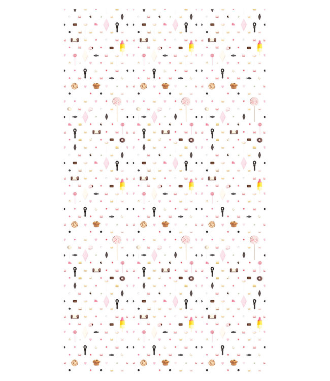Behang Gemengd Snoep, 146.1 x 280 cm